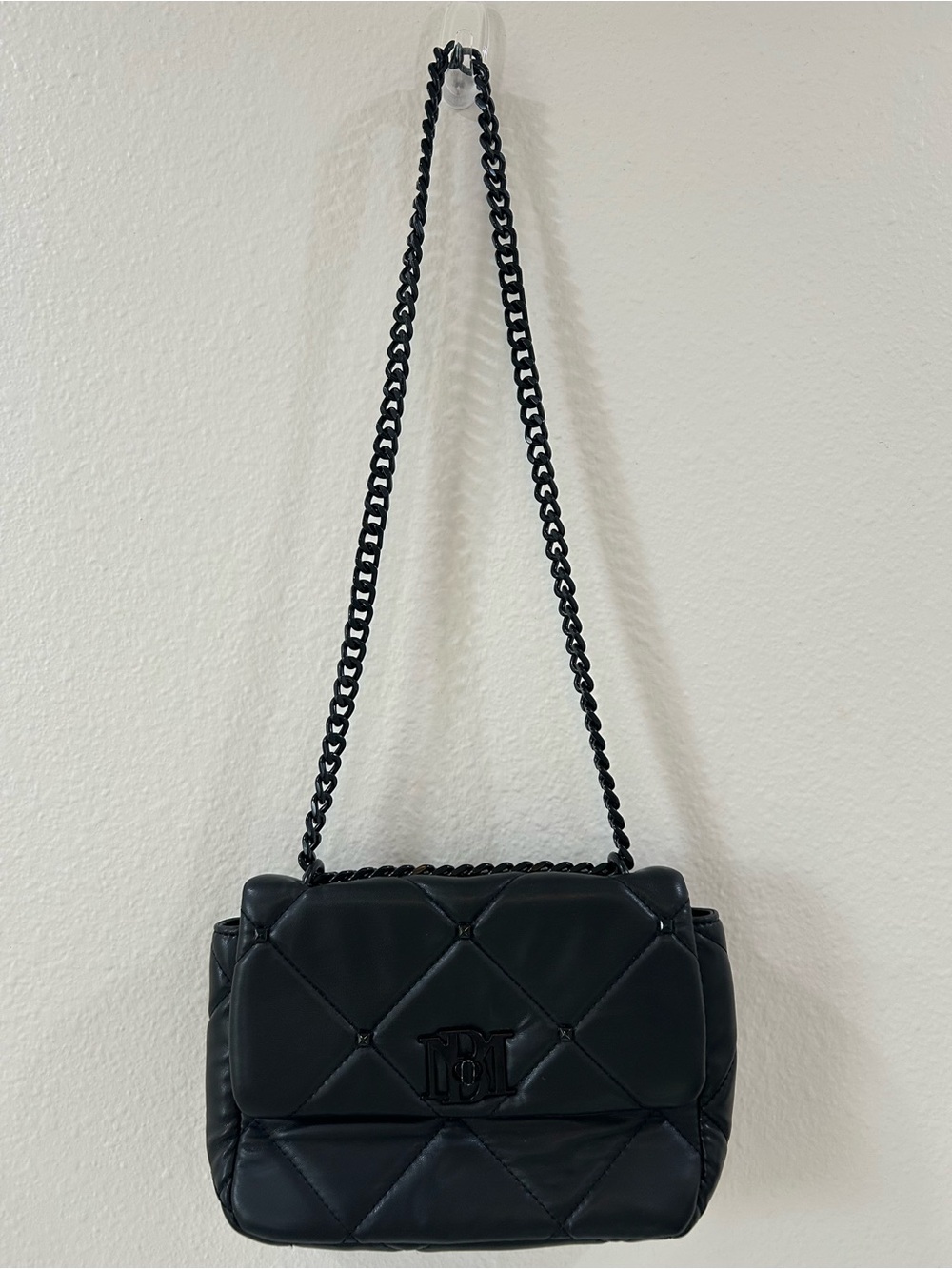 Badgley Mischka Puff Quilted Purse With Handle or Shoulder Bag